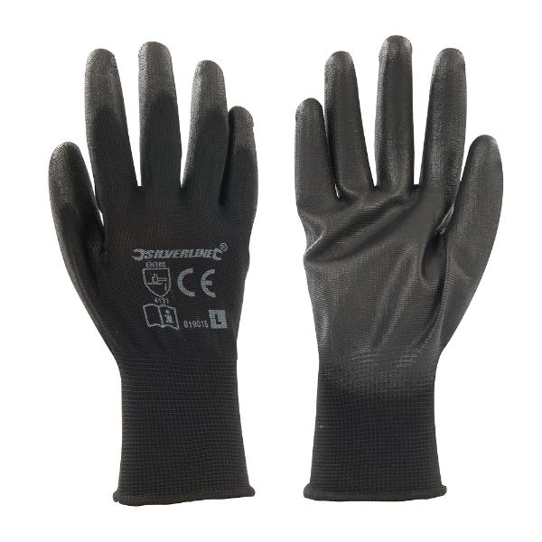 BLACK PALM GLOVES - L