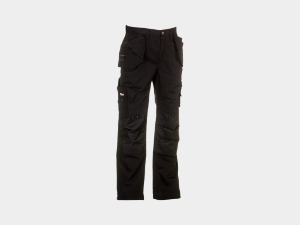 Dagan Trousers Front - Black