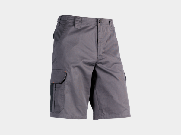 Tyrus Shorts Front - Grey.Black